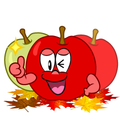 Thumbs up Fall Apple