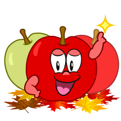 Posing Fall Apple