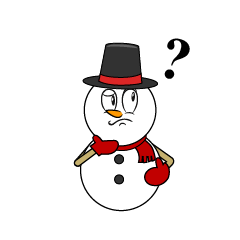 Thinking Snowman