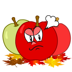 Angry Fall Apple