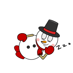 Sleeping Snowman