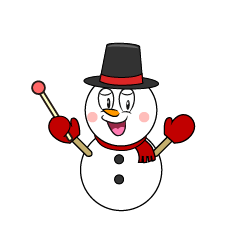 Snowman with Gift