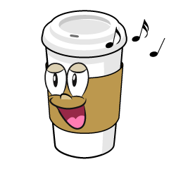 Singing Paper Cup Coffee