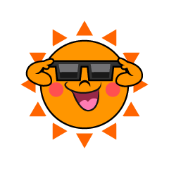 Sun with Sunglasses