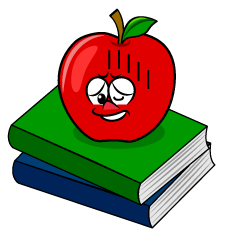 Depressed Apple and Book