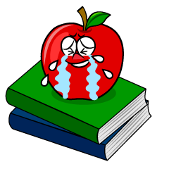 Crying Apple and Book