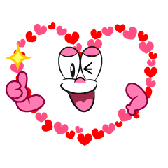 Thumbs up Heart Wreath