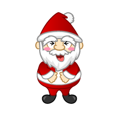 Laughing Mini Santa