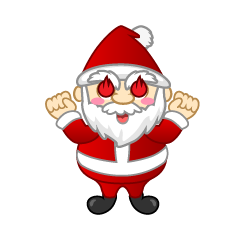 Enthusiasm Mini Santa