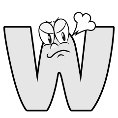 Angry W