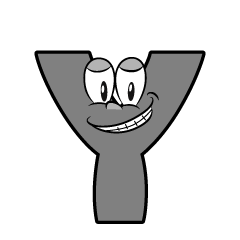 Grinning Y