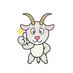 Thumbs up Goat