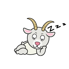 Sleeping Goat
