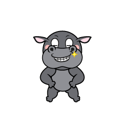 Grinning Hippo