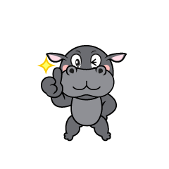 Thumbs up Hippo