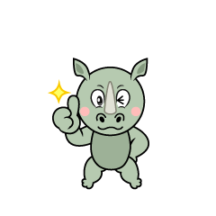 Thumbs up Rhino