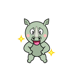 Glitter Rhino