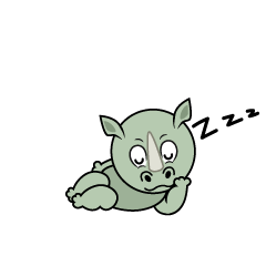 Sleeping Rhino