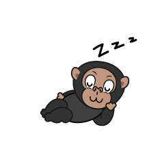 Sleeping Chimpanzee