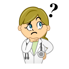 Thinking Female Doctor