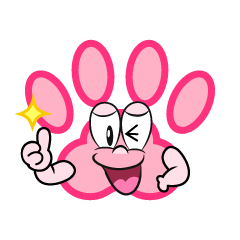 Thumbs up Paw Print