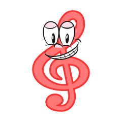 Grinning Treble Clef