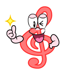 Thumbs up Treble Clef