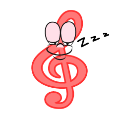 Sleeping Treble Clef