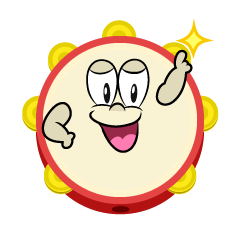 Posing Tambourine