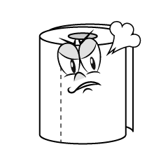Angry Toilet Paper