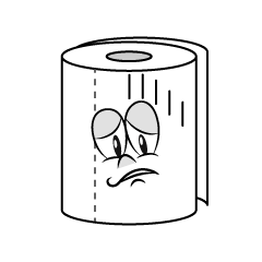 Depressed Toilet Paper