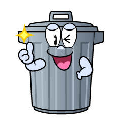 Thumbs up Trash Can