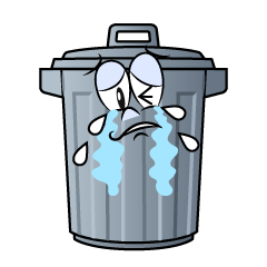 Crying Trash Can