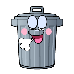 Relaxing Trash Can