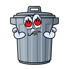 Enthusiasm Trash Can