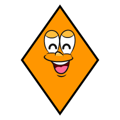 Smiling Diamond Shape