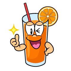 Thumbs up Orange Juice
