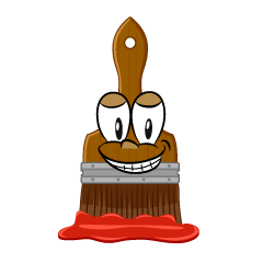 Grinning Art Brush