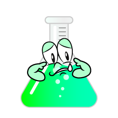 Sad Erlenmeyer Flask