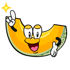Posing Cantaloupe