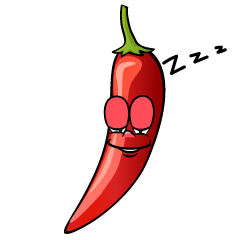 Sleeping Chili Pepper