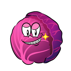 Grinning Red Cabbage