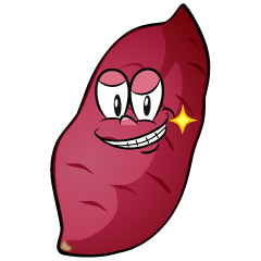 Grinning Sweet Potato
