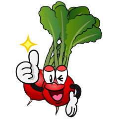 Thumbs up Radish