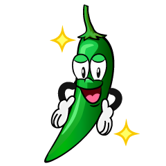 Glitter Green Chili