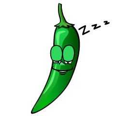 Sleeping Green Chili