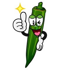 Thumbs up Okra