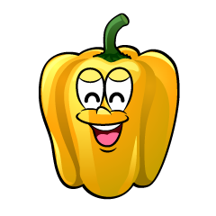 Smiling Yellow Pepper
