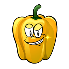 Grinning Yellow Pepper