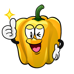 Thumbs up Yellow Pepper